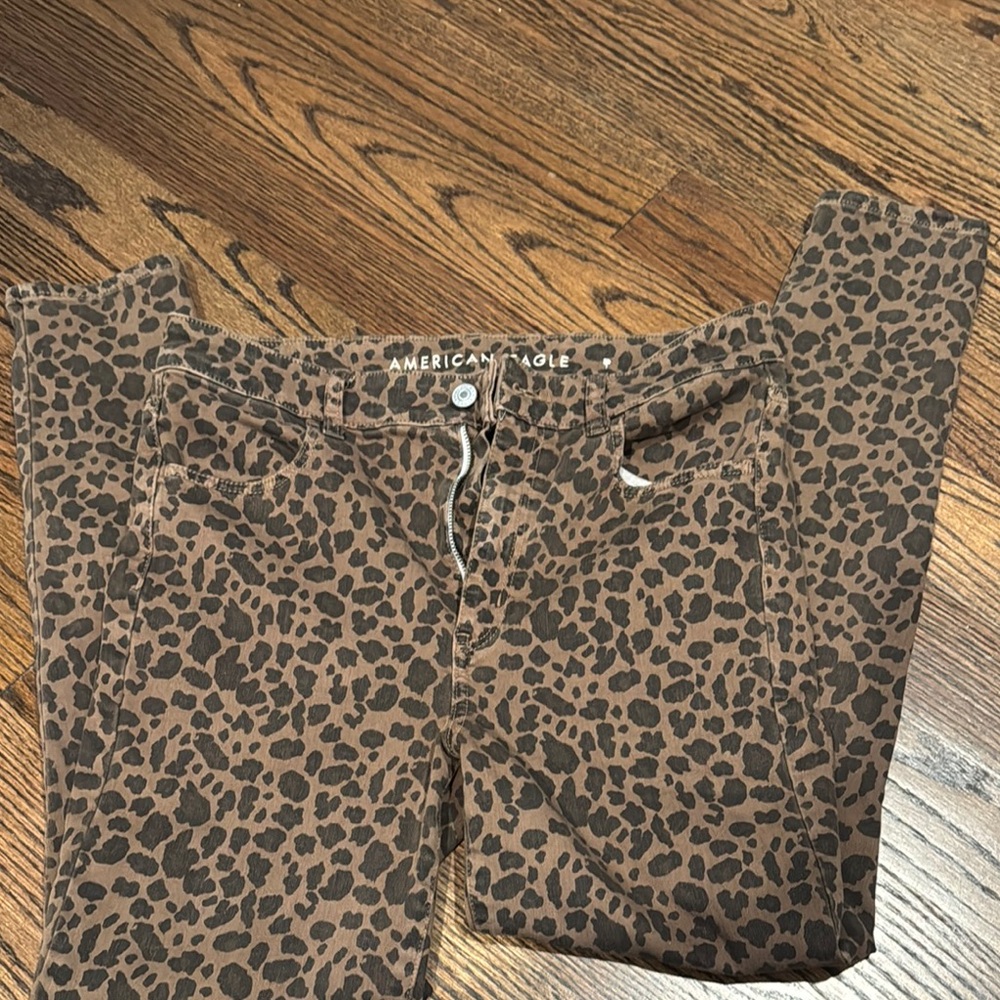 American Eagle Leopard Print Pants